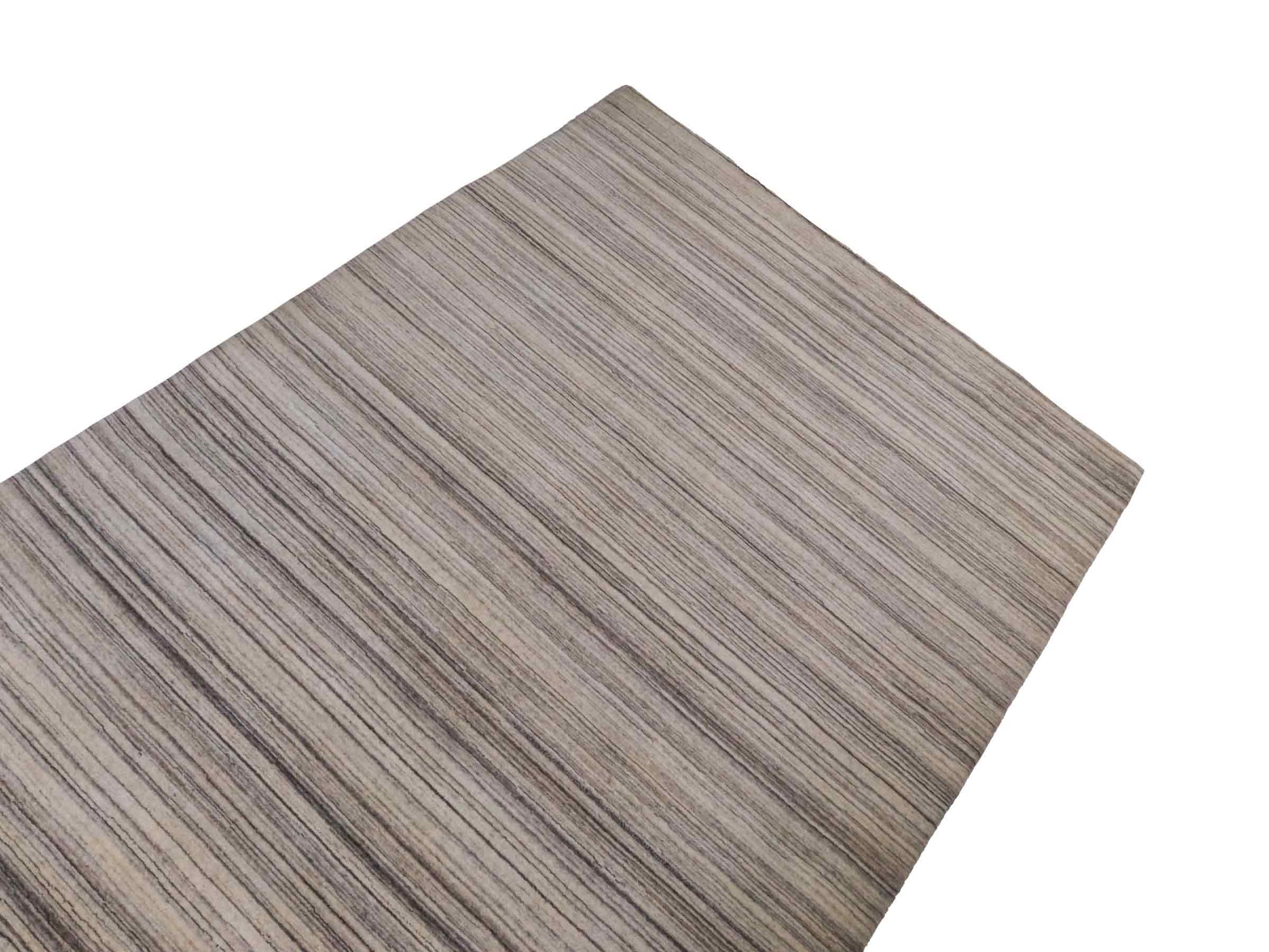 Moderner, Handloom Lori Gabbeh Orientteppich von Khademi aus Wolle, cremeweiß, grau, braun. Geometrisches Nomaden-Design. Produziert in Indien. Größe: 200x140cm. Teppichnummer: KB4-1795. Verkauf durch Jupiter Intl.