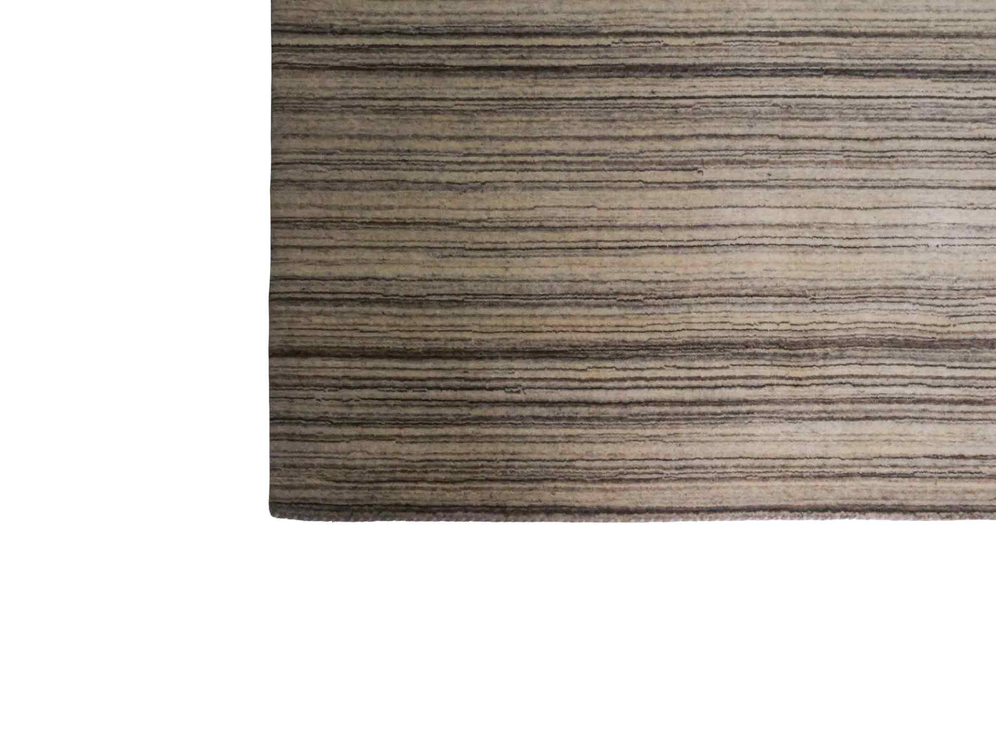 Moderner, Handloom Lori Gabbeh Orientteppich von Khademi aus Wolle, cremeweiß, grau, braun. Geometrisches Nomaden-Design. Produziert in Indien. Größe: 200x140cm. Teppichnummer: KB4-1795. Verkauf durch Jupiter Intl.