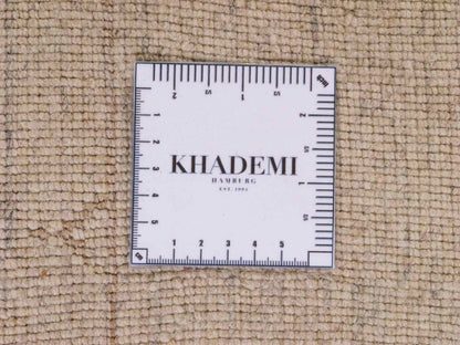 Moderner, Handloom Lori Gabbeh Orientteppich von Khademi aus Wolle, blau, cremeweiß. Geometrisches Nomaden-Design. Produziert in Indien. Größe: 201x134cm. Teppichnummer: KB4-1775. Verkauf durch Jupiter Intl.