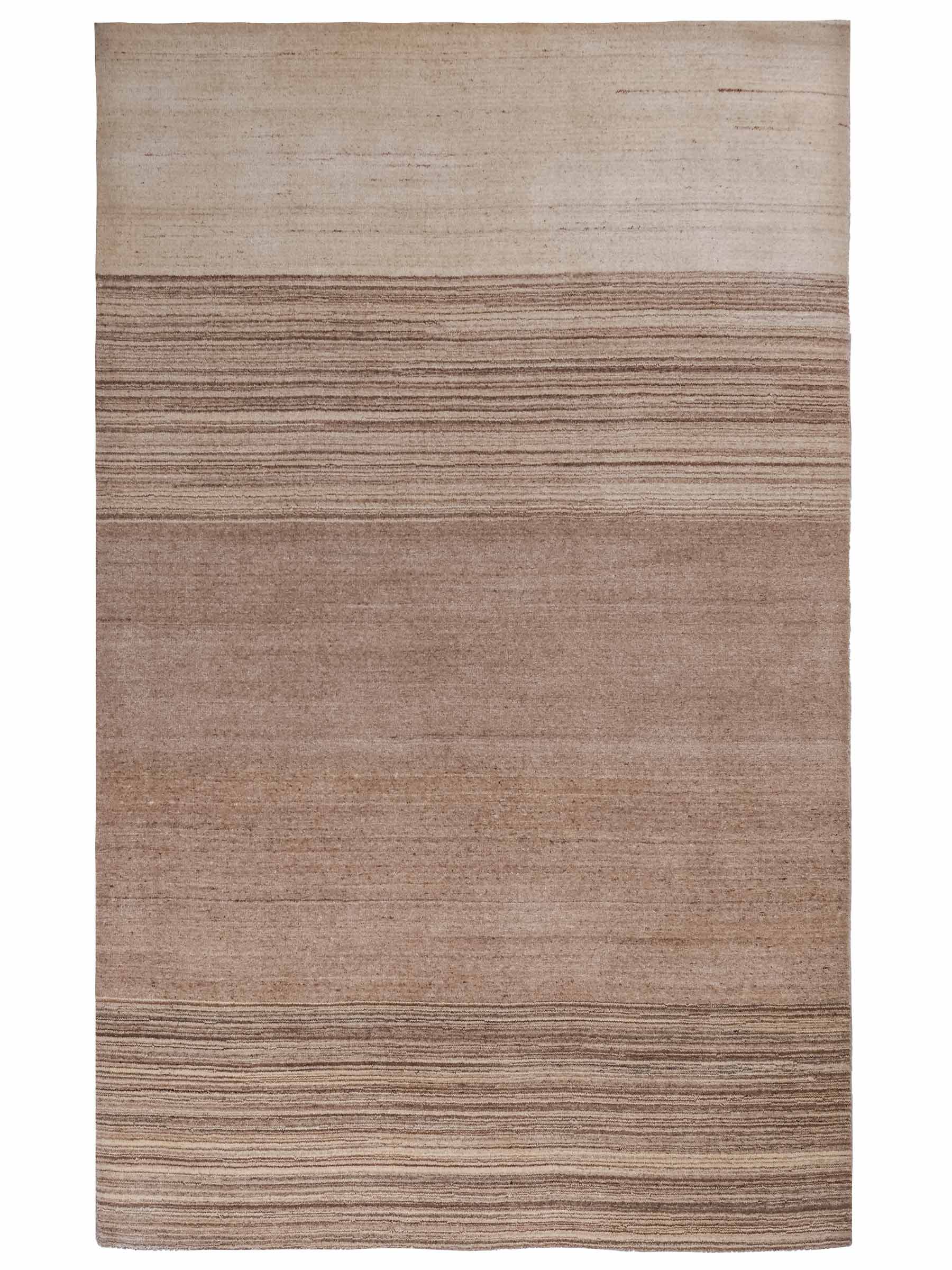 Moderner, Handloom Lori Gabbeh Orientteppich von Khademi aus Wolle, cremeweiß, beige. Geometrisches Nomaden-Design. Produziert in Indien. Größe: 201x142cm. Teppichnummer: KB4-1788. Verkauf durch Jupiter Intl.