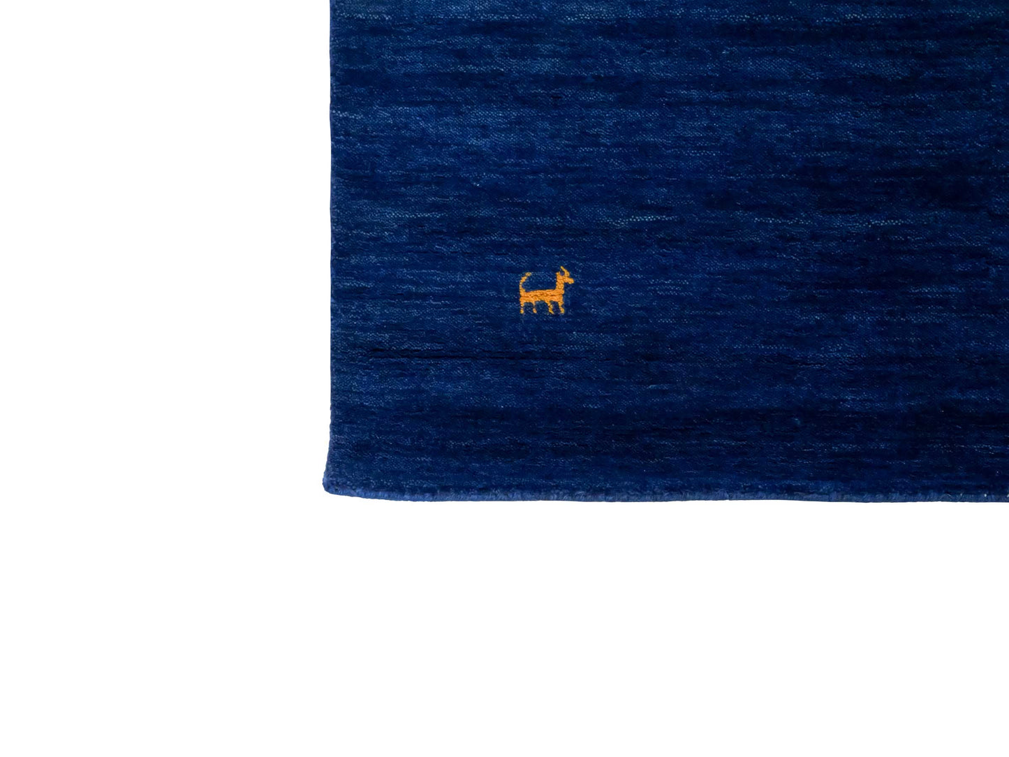 Moderner, Handloom Lori Gabbeh Orientteppich von Khademi aus Wolle, blau. Nomaden-Design. Produziert in Indien. Größe: 231x162cm. Teppichnummer: KB4-1591. Verkauf durch Jupiter Intl.