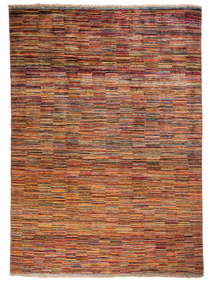Handgeknüpfter, afghanischer, moderner Design Ziegler Orientteppich aus Wolle von Khademi. Größe: 259 x 181 cm. Farbe: Beige, bunt. Verkauf durch JUPITER Intl.