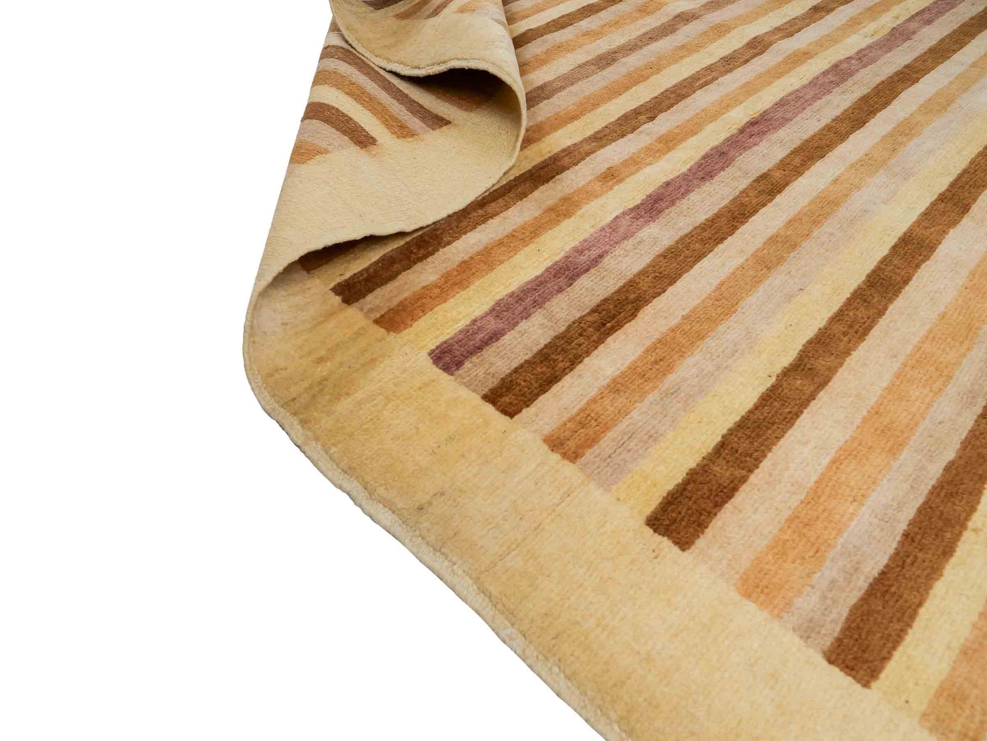 Handgeknüpfter, afghanischer, moderner Design Ziegler Orientteppich aus Wolle von Khademi. Größe: 280 x 199 cm. Farbe: Beige. Verkauf durch JUPITER Intl.