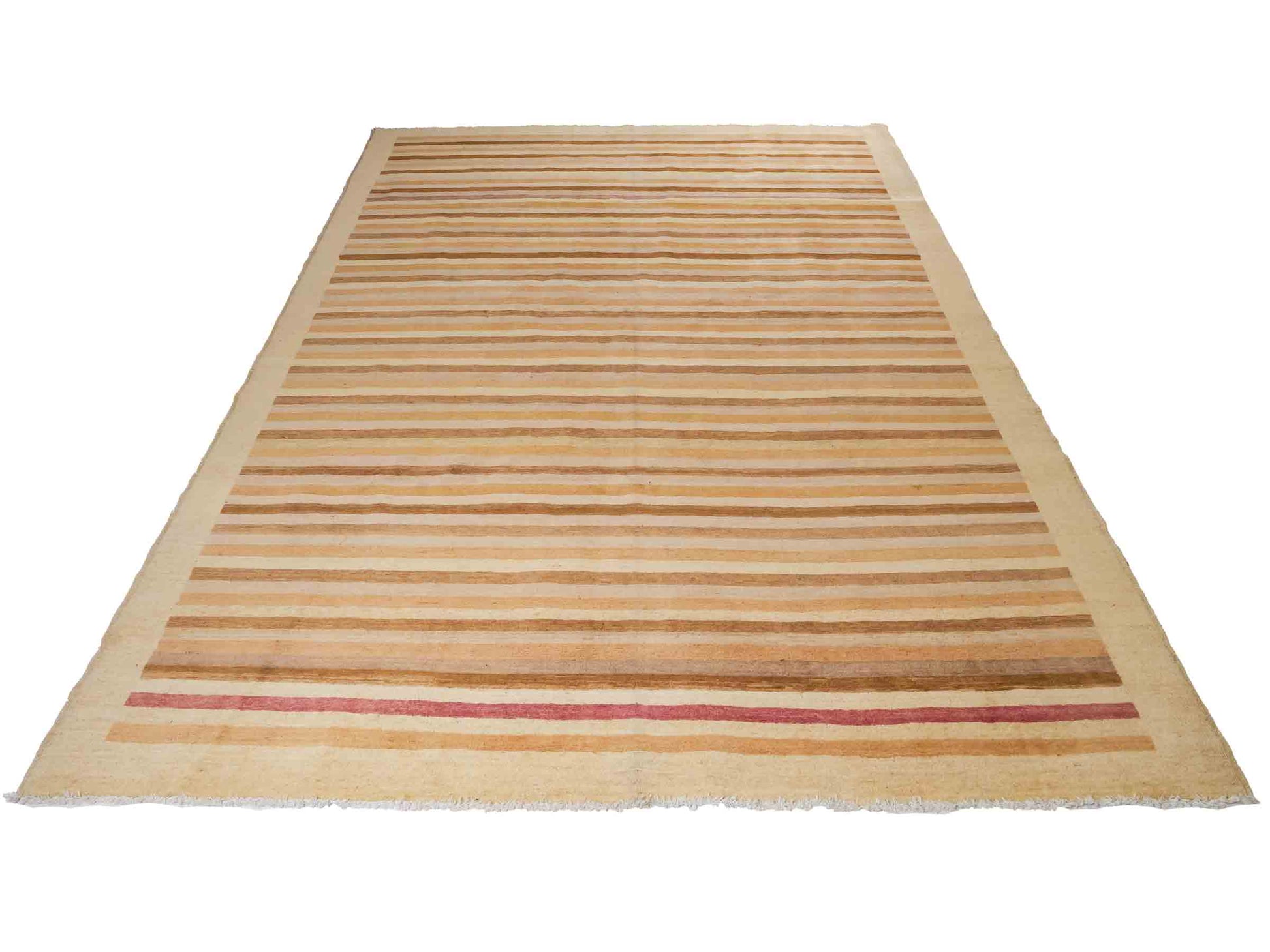 Handgeknüpfter, afghanischer, moderner Design Ziegler Orientteppich aus Wolle von Khademi. Größe: 280 x 199 cm. Farbe: Beige. Verkauf durch JUPITER Intl.