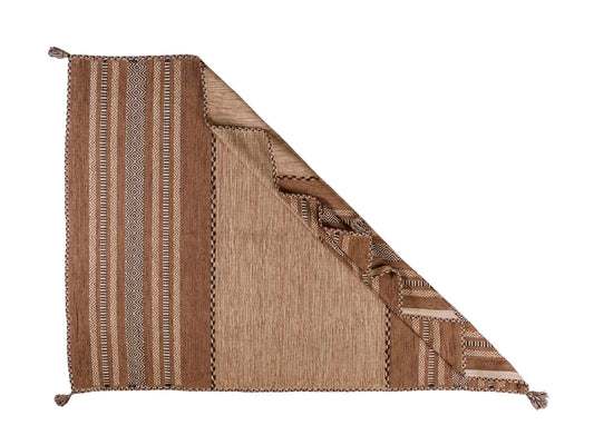 Handgewebter, moderner Indo Kelim Orientteppich von Khademi aus Baumwolle, beige. Geometrisches Design. Von Hand gewebt in Indien. Größe: 230x170cm. Teppichnummer: KB4-1691. Verkauf durch Jupiter Intl.