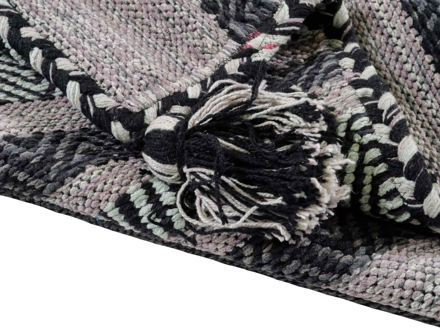 Handgewebter, moderner Indo Kelim Orientteppich von Khademi aus Baumwolle, navy. Geometrisches Design. Von Hand gewebt in Indien. Größe: 230x170cm. Teppichnummer: KB4-1687. Verkauf durch Jupiter Intl.