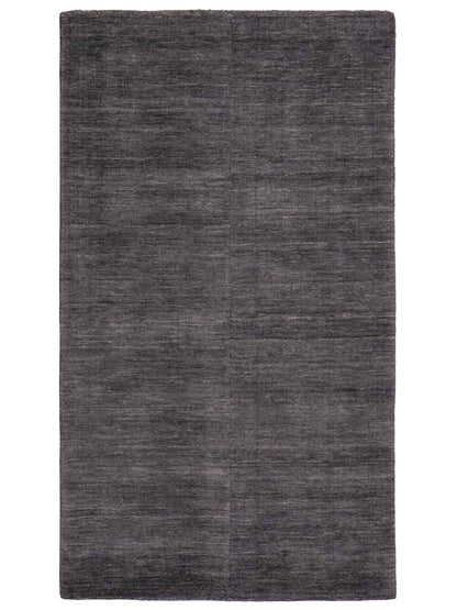 Moderner, Handloom Gabbeh Orientteppich von Khademi aus Wolle, grau. Einfarbiges Uni-Design. Produziert in Indien. Größe: 145x90cm. Teppichnummer: KB4-1540. Verkauf durch Jupiter Intl.