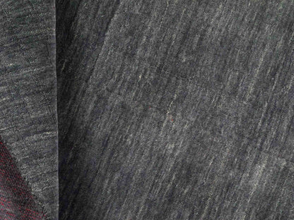 Moderner, Handloom Gabbeh Orientteppich von Khademi aus Wolle, grau. Einfarbiges Uni-Design. Produziert in Indien. Größe: 145x90cm. Teppichnummer: KB4-1540. Verkauf durch Jupiter Intl.