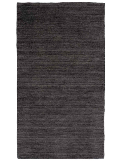 Moderner, Handloom Gabbeh Orientteppich von Khademi aus Wolle, grau. Einfarbiges Uni-Design. Produziert in Indien. Größe: 150x82cm. Teppichnummer: KB4-1533. Verkauf durch Jupiter Intl.