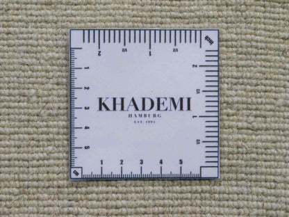 Moderner, Handloom Gabbeh Orientteppich von Khademi aus Wolle, ivory. Einfarbiges Uni-Design. Produziert in Indien. Größe: 170x119cm. Teppichnummer: KB4-1583. Verkauf durch Jupiter Intl.