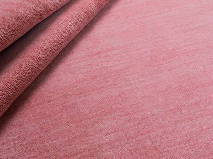 Moderner, Handloom Gabbeh Orientteppich von Khademi aus Wolle, rosa. Einfarbiges Uni-Design. Produziert in Indien. Größe: 170x119cm. Teppichnummer: KB4-1578. Verkauf durch Jupiter Intl.