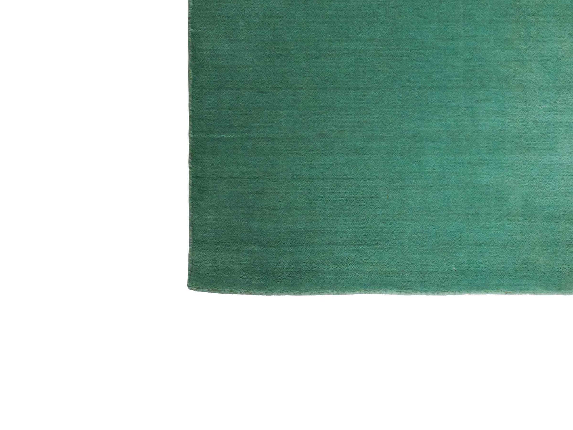 Moderner, Handloom Gabbeh Orientteppich von Khademi aus Wolle, türkis. Einfarbiges Uni-Design. Produziert in Indien. Größe: 170x120cm. Teppichnummer: KB4-1587. Verkauf durch Jupiter Intl.