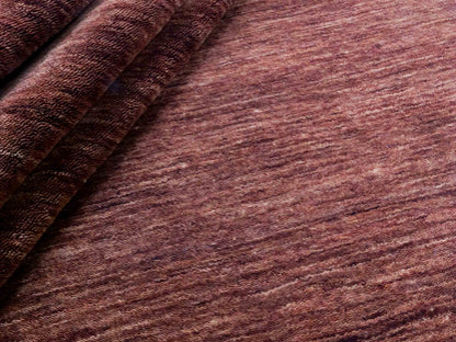 Moderner, Handloom Gabbeh Orientteppich von Khademi aus Wolle, braun. Einfarbiges Uni-Design. Produziert in Indien. Größe: 200x200cm. Teppichnummer: KB4-1596. Verkauf durch Jupiter Intl.