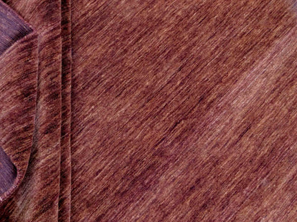 Moderner, Handloom Gabbeh Orientteppich von Khademi aus Wolle, braun. Einfarbiges Uni-Design. Produziert in Indien. Größe: 200x200cm. Teppichnummer: KB4-1596. Verkauf durch Jupiter Intl.