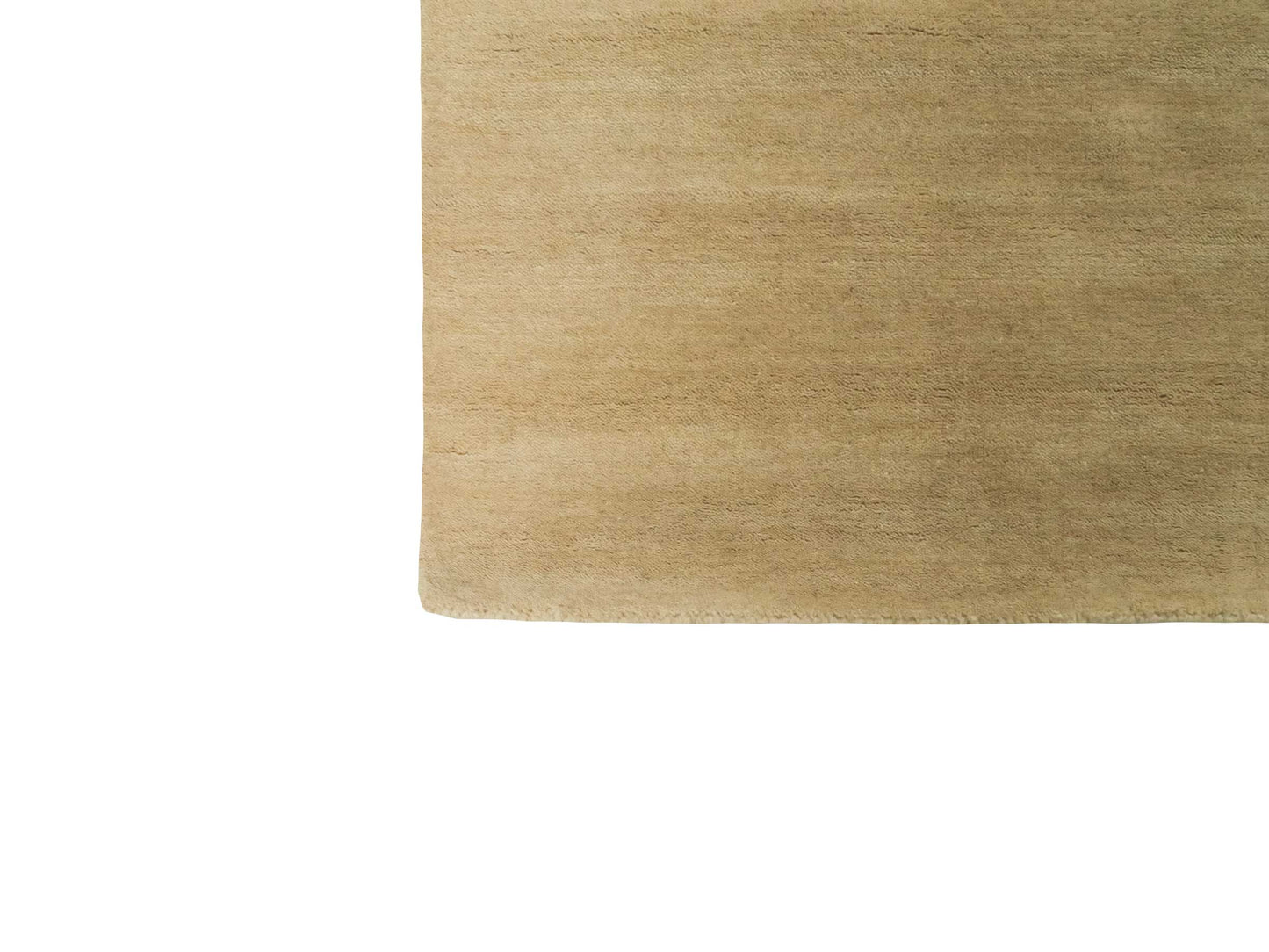 Moderner, Handloom Gabbeh Orientteppich von Khademi aus Wolle, beige. Einfarbiges Uni-Design. Produziert in Indien. Größe: 232x169cm. Teppichnummer: KB4-1616. Verkauf durch Jupiter Intl.