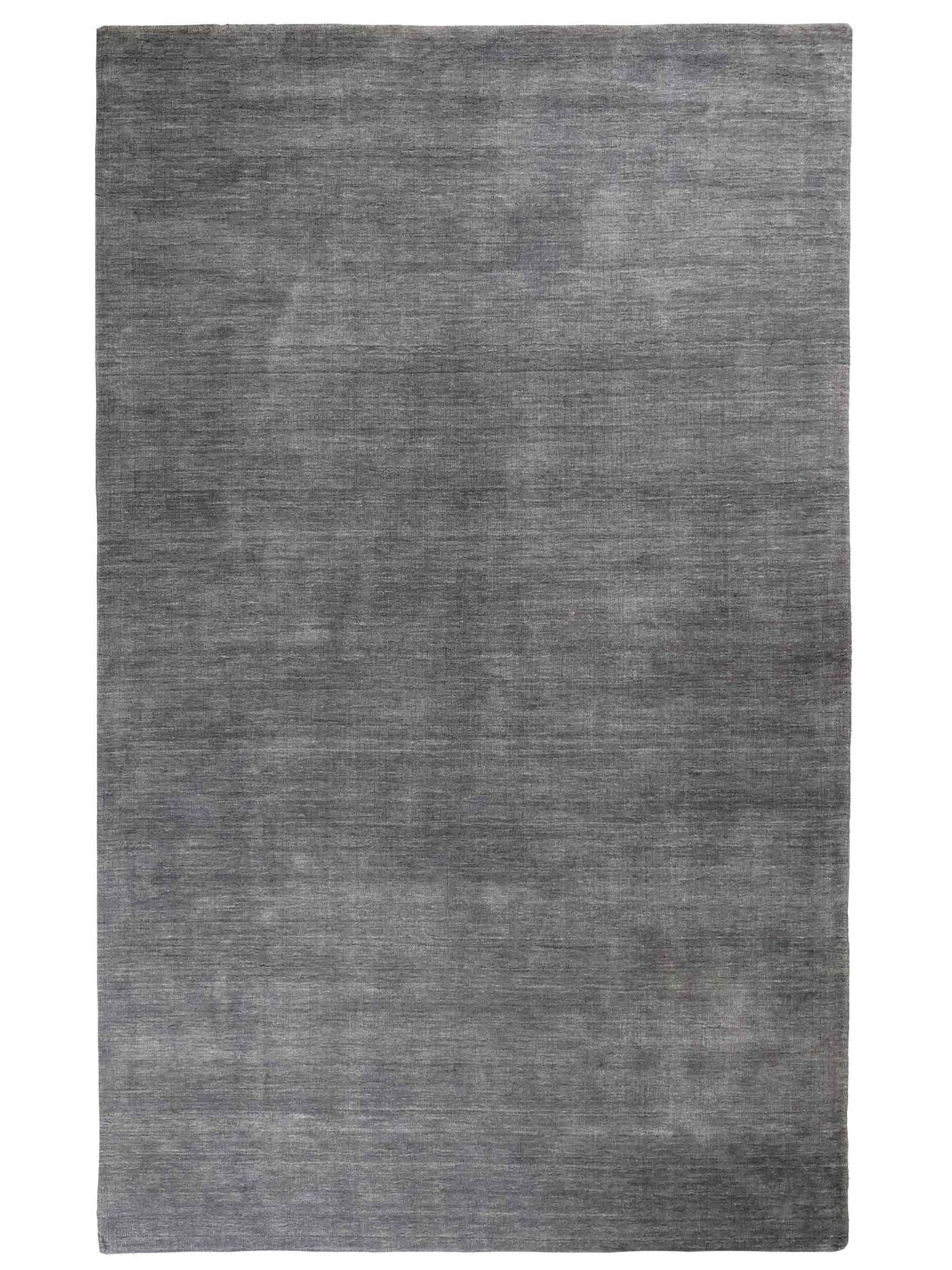 Moderner, Handloom Gabbeh Orientteppich von Khademi aus Wolle, anthrazit. Einfarbiges Uni-Design. Produziert in Indien. Größe: 285x200cm. Teppichnummer: KB4-1614. Verkauf durch Jupiter Intl.