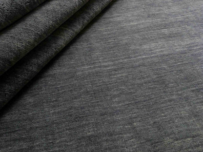 Moderner, Handloom Gabbeh Orientteppich von Khademi aus Wolle, anthrazit. Einfarbiges Uni-Design. Produziert in Indien. Größe: 292x200cm. Teppichnummer: KB4-1613. Verkauf durch Jupiter Intl.