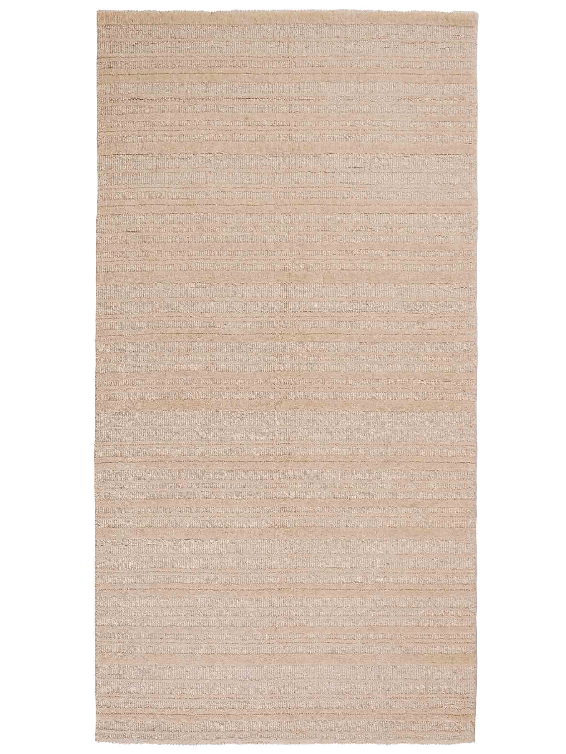 Moderner, Handloom Lori Orientteppich von Khademi aus Wolle, beige. Geometrisches Design. Produziert in Indien. Größe: 150x80cm. Teppichnummer: KB4-1525. Verkauf durch Jupiter Intl.