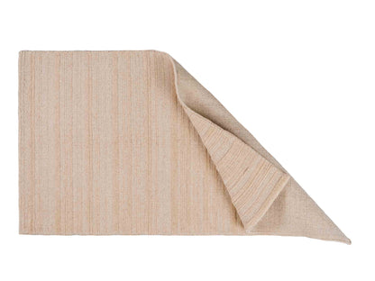 Moderner, Handloom Lori Orientteppich von Khademi aus Wolle, beige. Geometrisches Design. Produziert in Indien. Größe: 150x80cm. Teppichnummer: KB4-1525. Verkauf durch Jupiter Intl.