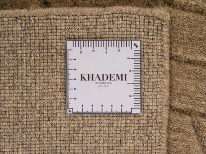 Moderner, Handloom Lori Orientteppich von Khademi aus Wolle, beige. Geometrisches Design. Produziert in Indien. Größe: 150x81cm. Teppichnummer: KB4-1519. Verkauf durch Jupiter Intl.