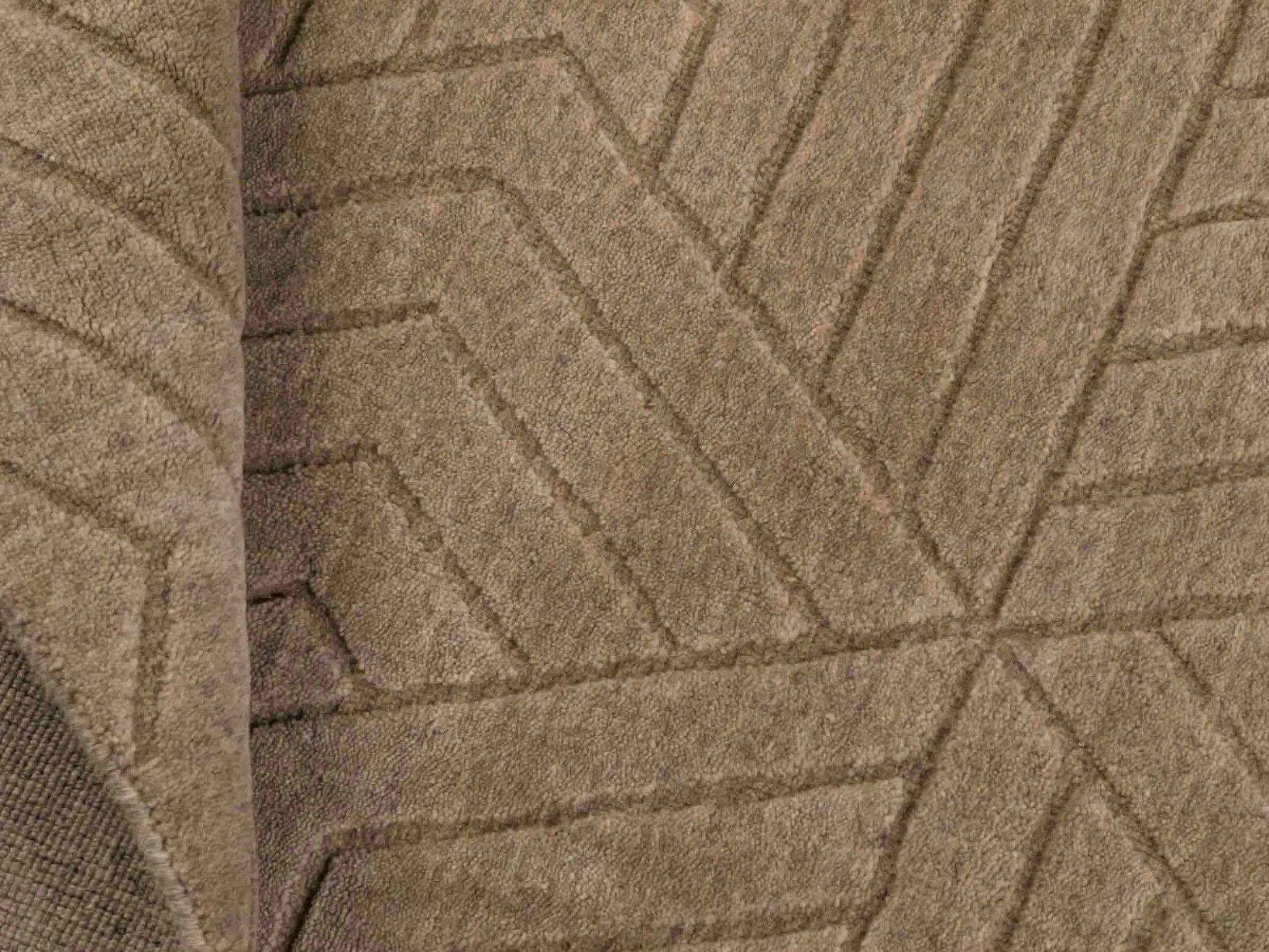 Moderner, Handloom Lori Orientteppich von Khademi aus Wolle, beige. Geometrisches Design. Produziert in Indien. Größe: 150x81cm. Teppichnummer: KB4-1519. Verkauf durch Jupiter Intl.