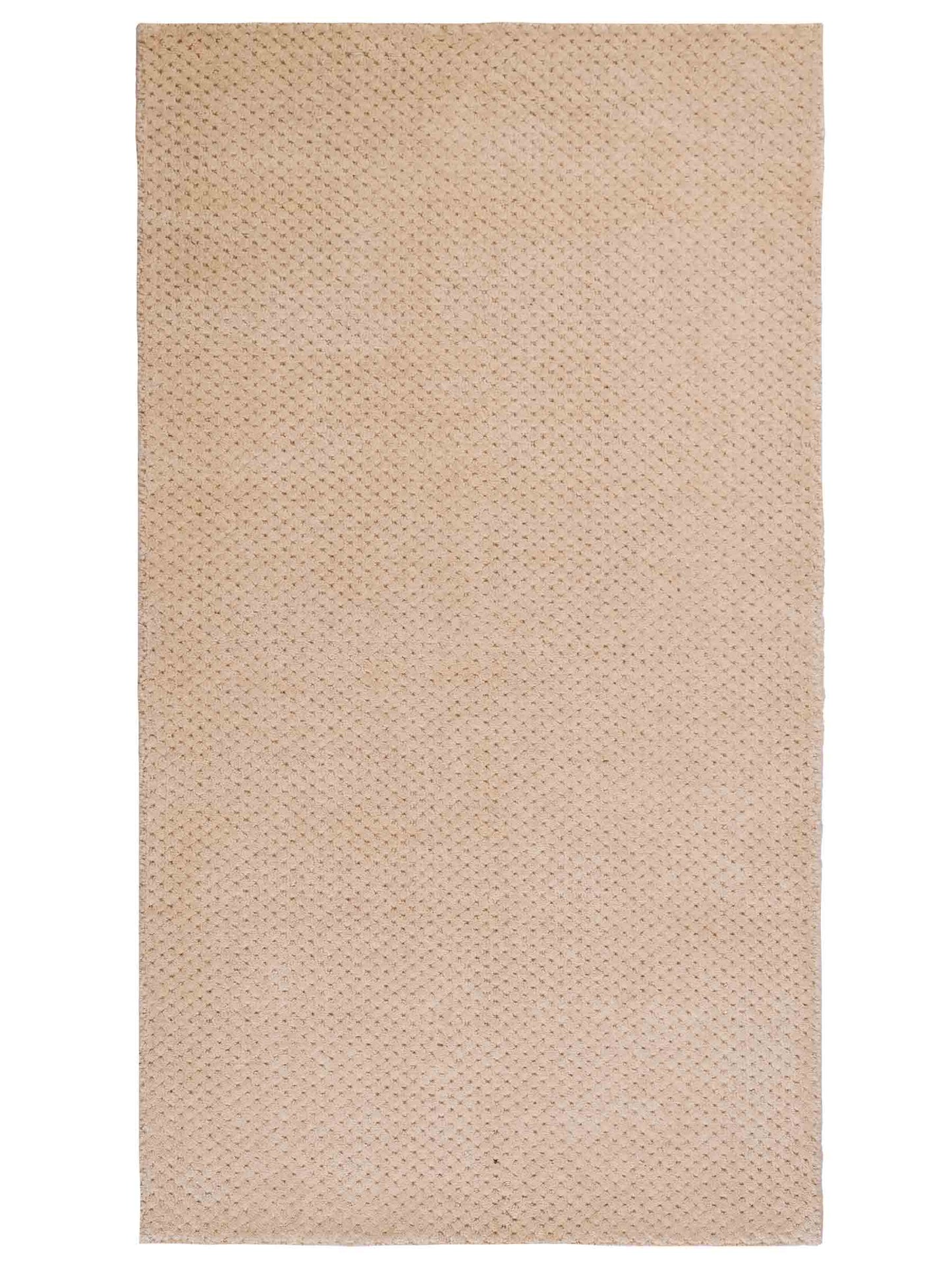 Moderner, Handloom Lori Orientteppich von Khademi aus Wolle, beige. Geometrisches Design. Produziert in Indien. Größe: 151x82cm. Teppichnummer: KB4-1524. Verkauf durch Jupiter Intl.