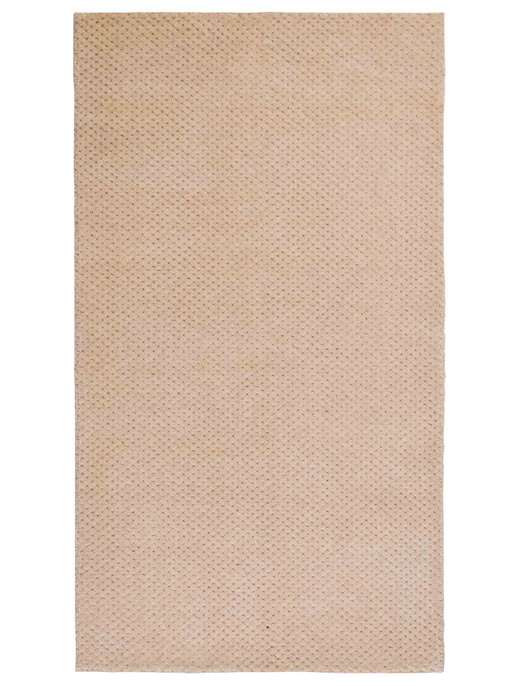 Moderner, Handloom Lori Orientteppich von Khademi aus Wolle, beige. Geometrisches Design. Produziert in Indien. Größe: 151x82cm. Teppichnummer: KB4-1524. Verkauf durch Jupiter Intl.