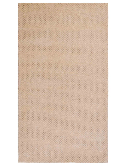 Moderner, Handloom Lori Orientteppich von Khademi aus Wolle, beige. Geometrisches Design. Produziert in Indien. Größe: 151x82cm. Teppichnummer: KB4-1524. Verkauf durch Jupiter Intl.