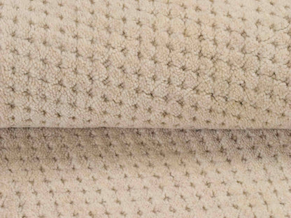 Moderner, Handloom Lori Orientteppich von Khademi aus Wolle, beige. Geometrisches Design. Produziert in Indien. Größe: 151x82cm. Teppichnummer: KB4-1524. Verkauf durch Jupiter Intl.