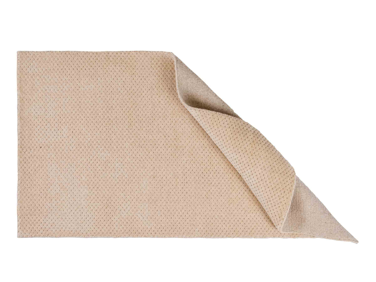 Moderner, Handloom Lori Orientteppich von Khademi aus Wolle, beige. Geometrisches Design. Produziert in Indien. Größe: 151x82cm. Teppichnummer: KB4-1524. Verkauf durch Jupiter Intl.