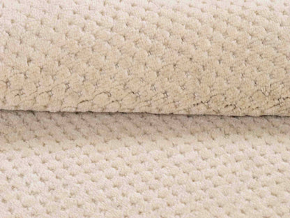 Moderner, Handloom Lori Orientteppich von Khademi aus Wolle, beige. Geometrisches Design. Produziert in Indien. Größe: 151x82cm. Teppichnummer: KB4-1532. Verkauf durch Jupiter Intl.