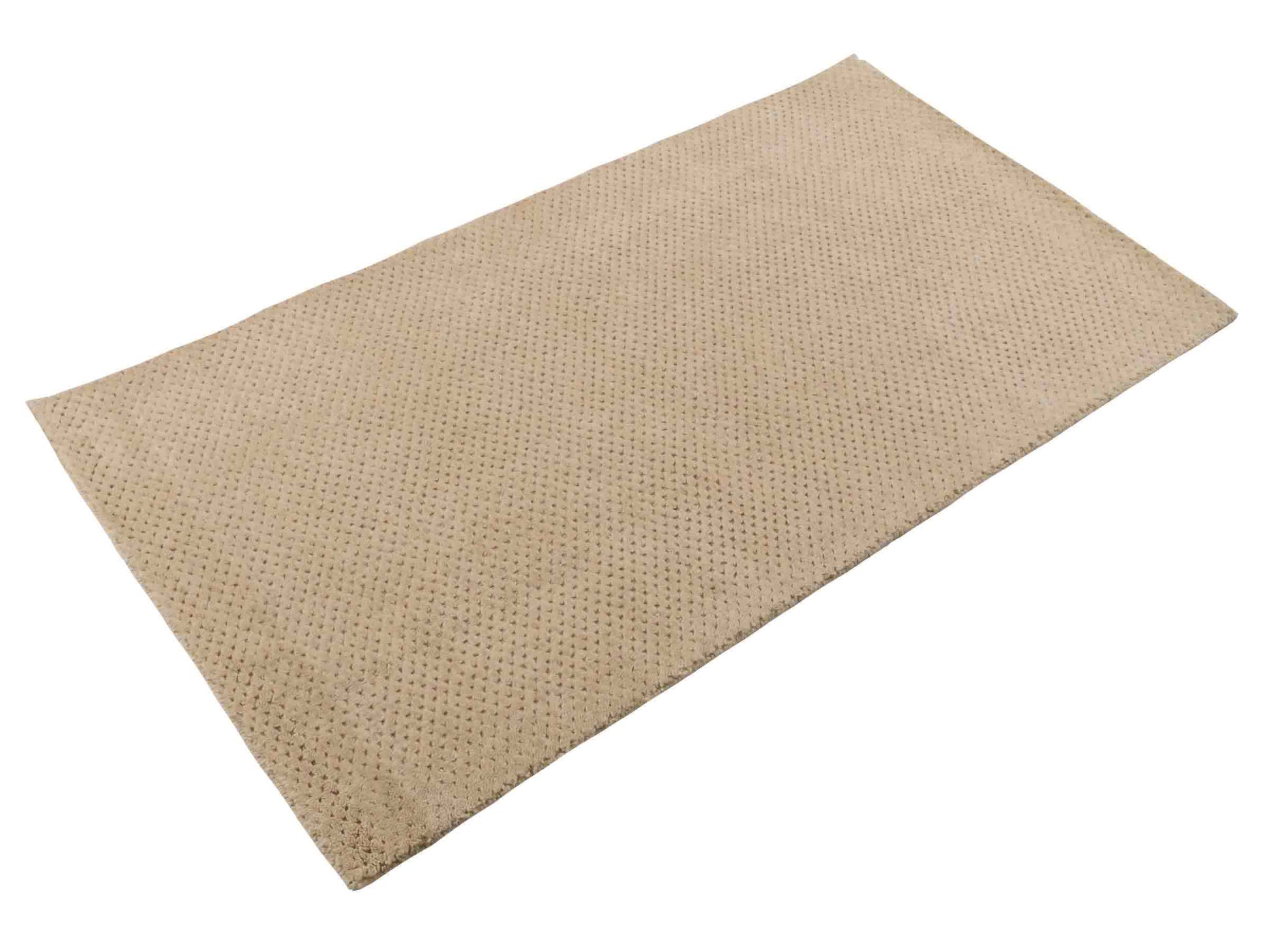 Moderner, Handloom Lori Orientteppich von Khademi aus Wolle, beige. Geometrisches Design. Produziert in Indien. Größe: 151x82cm. Teppichnummer: KB4-1532. Verkauf durch Jupiter Intl.