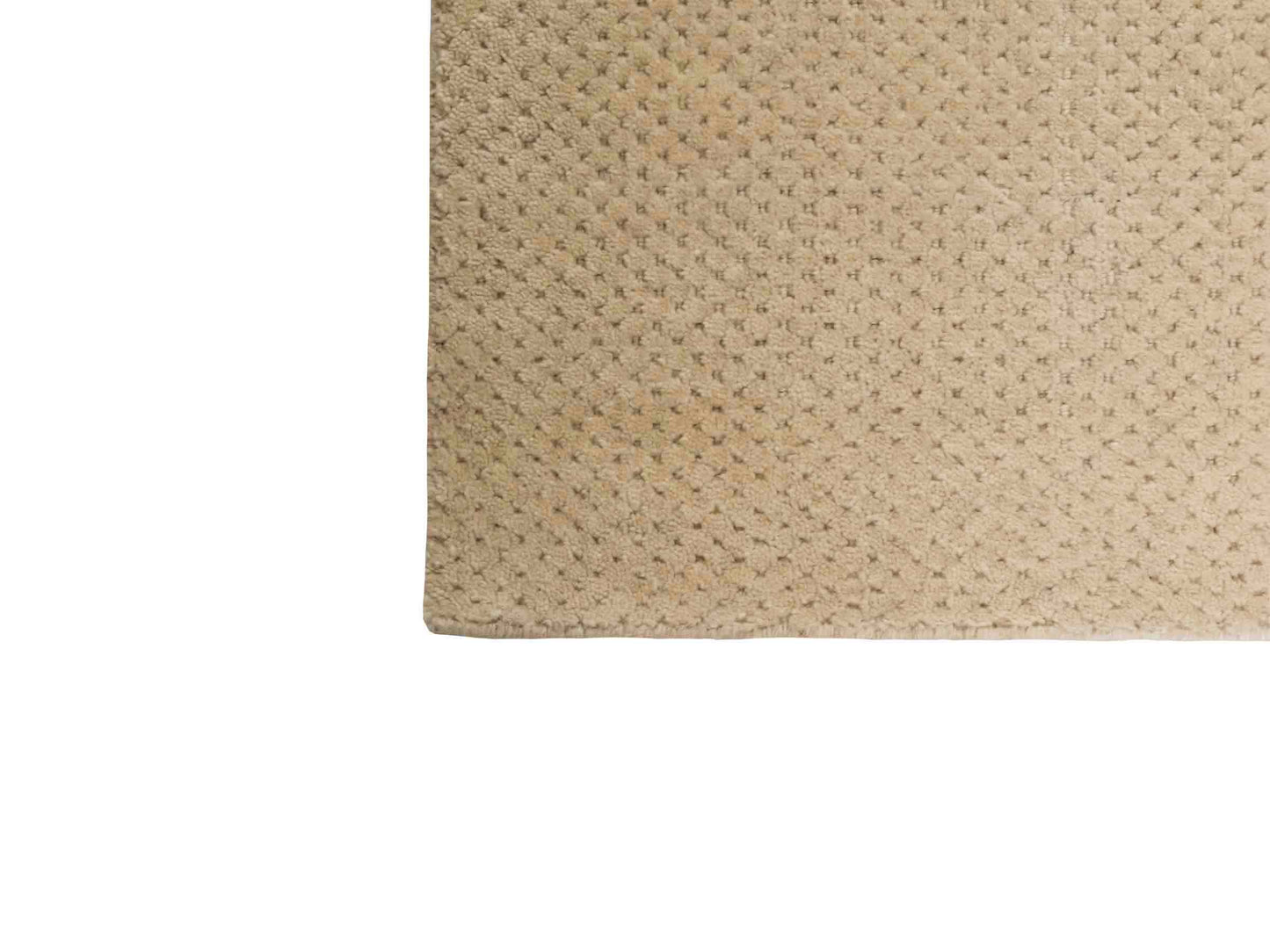 Moderner, Handloom Lori Orientteppich von Khademi aus Wolle, beige. Geometrisches Design. Produziert in Indien. Größe: 151x82cm. Teppichnummer: KB4-1532. Verkauf durch Jupiter Intl.