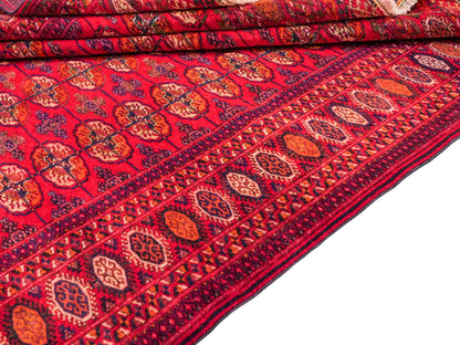Handgeknüpfter, kaukasischer Orientteppich aus Wolle von Khademi. Größe: 180 x 155 cm. Farbe: Rot. Verkauf durch JUPITER Intl.