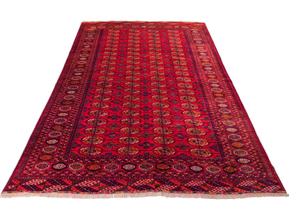 Handgeknüpfter, kaukasischer Orientteppich aus Wolle von Khademi. Größe: 180 x 155 cm. Farbe: Rot. Verkauf durch JUPITER Intl.