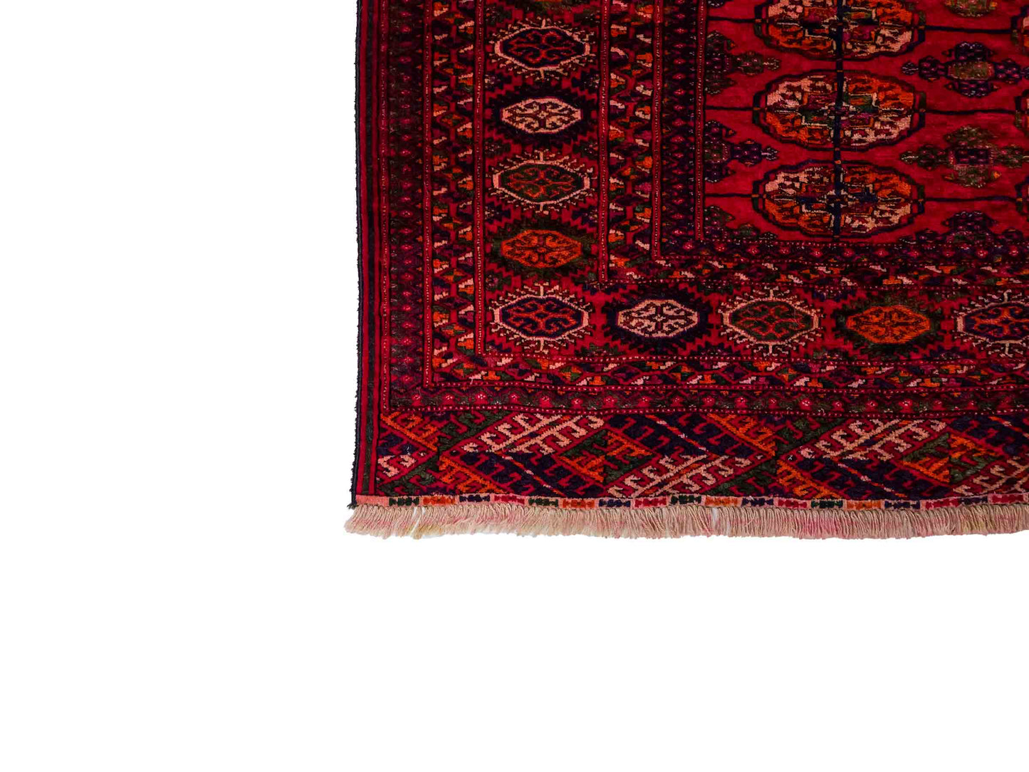 Handgeknüpfter, kaukasischer Orientteppich aus Wolle von Khademi. Größe: 180 x 155 cm. Farbe: Rot. Verkauf durch JUPITER Intl.