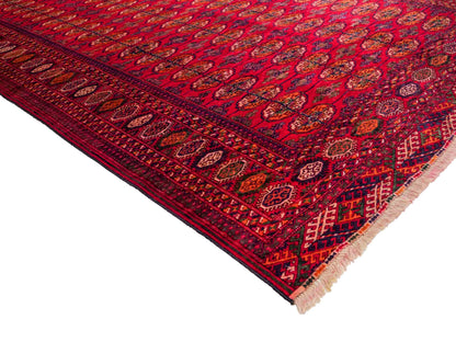 Handgeknüpfter, kaukasischer Orientteppich aus Wolle von Khademi. Größe: 180 x 155 cm. Farbe: Rot. Verkauf durch JUPITER Intl.