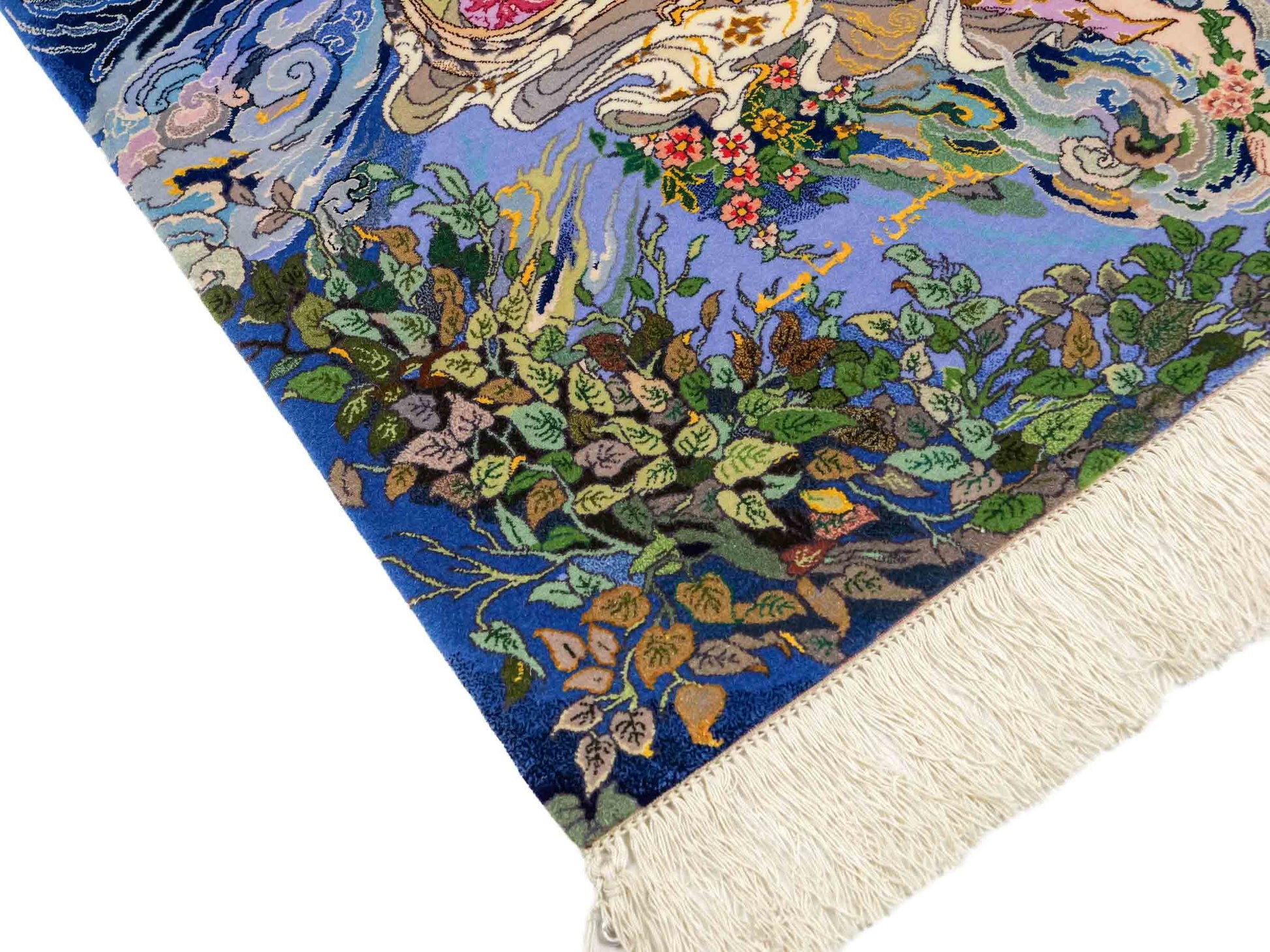 Sehr feiner, handgeknüpfter Khademi Orientteppich mit Täbriz Design aus Wolle mit Seide. Unikat. 93x63 cm. Vertrieb durch Jupiter Intl.