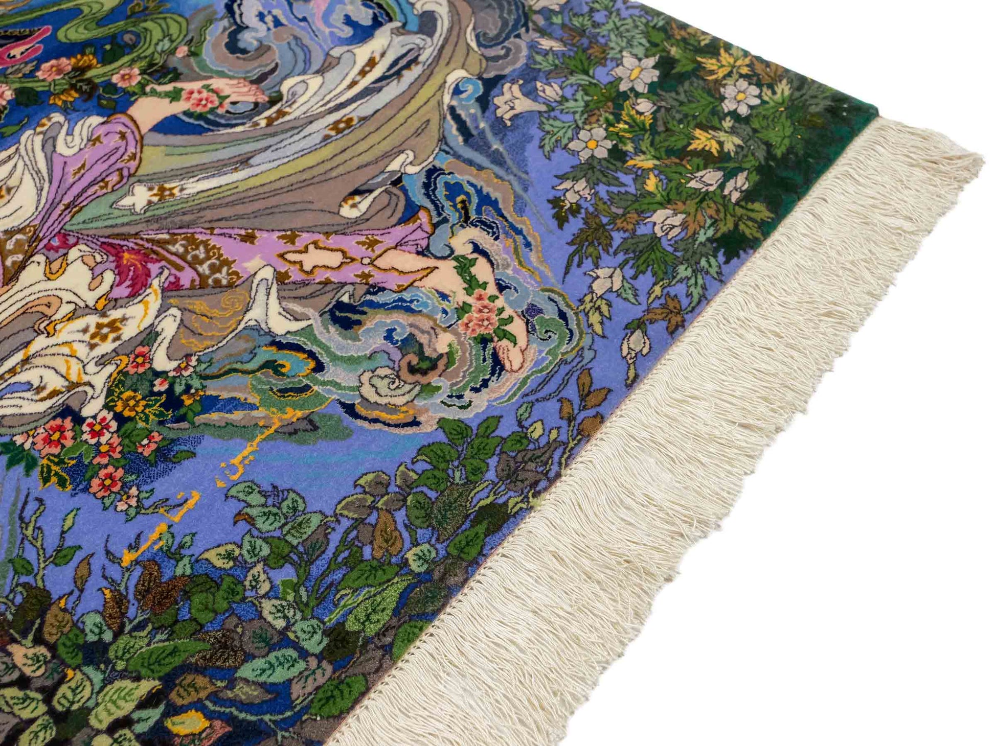 Sehr feiner, handgeknüpfter Khademi Orientteppich mit Täbriz Design aus Wolle mit Seide. Unikat. 93x63 cm. Vertrieb durch Jupiter Intl.