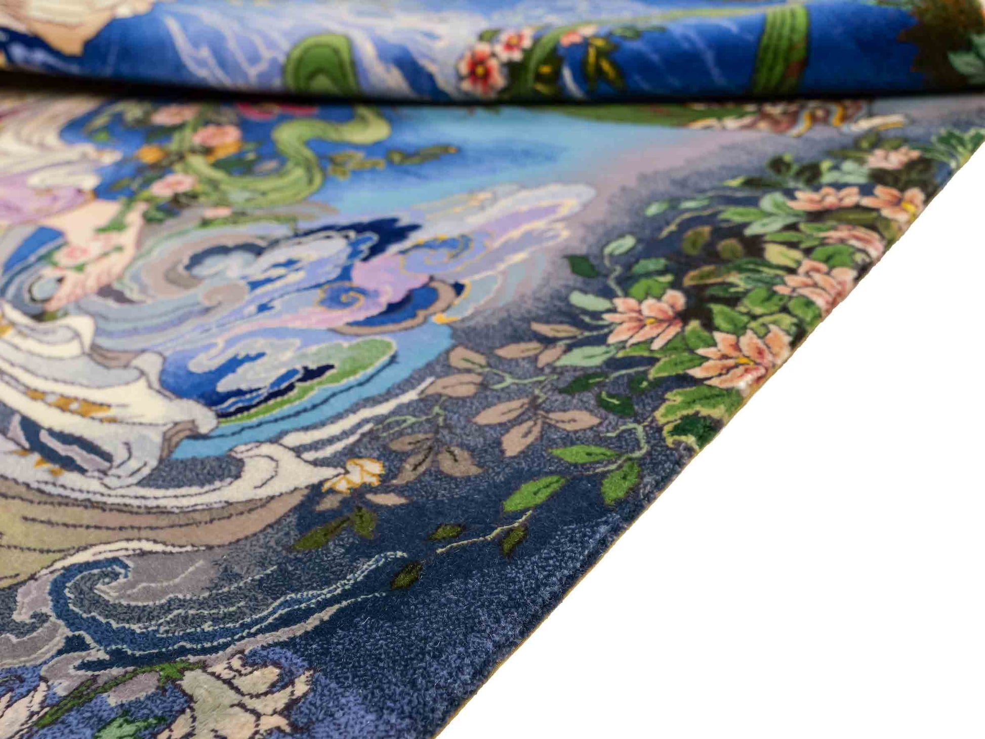 Sehr feiner, handgeknüpfter Khademi Orientteppich mit Täbriz Design aus Wolle mit Seide. Unikat. 93x63 cm. Vertrieb durch Jupiter Intl.