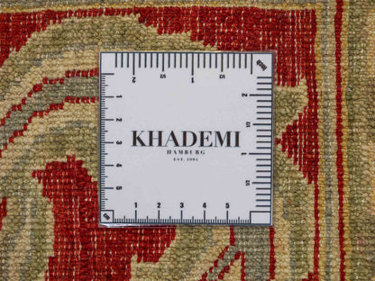 Handgeknüpfter, pakistanischer Ziegler Farahan Orientteppich aus Wolle von Khademi. Größe: 257 x 244 cm. Farbe: Beige, rot. Verkauf durch JUPITER Intl.
