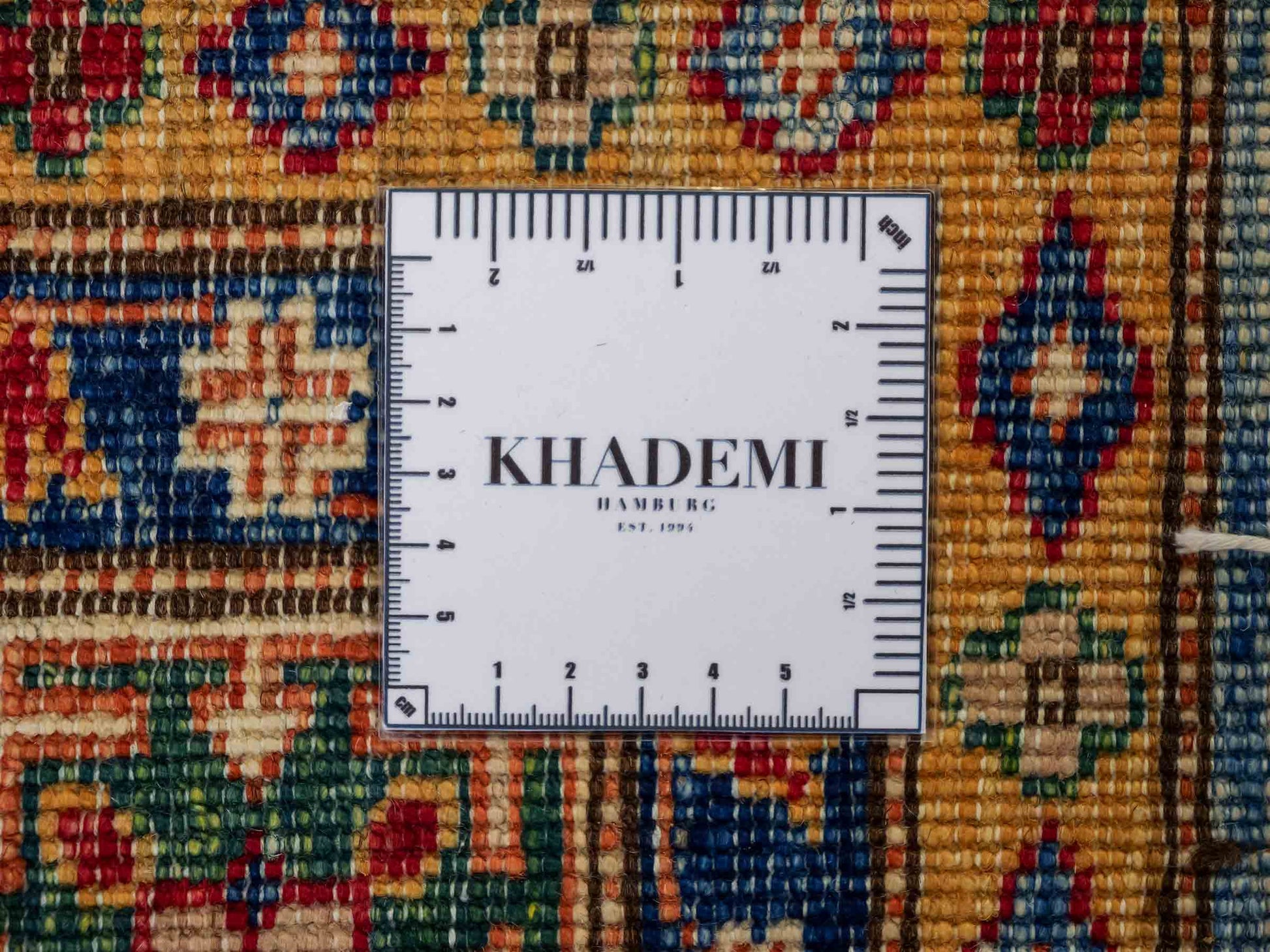 Handgeknüpfter, afghanischer Ziegler Orientteppich aus Wolle von Khademi. Größe: 206 x 150 cm. Farbe: Grün. Verkauf durch JUPITER Intl.