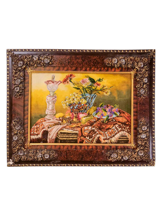 Sehr feiner, handgeknüpfter Täbriz Art 50 Raj Perserteppich aus Wolle mit Seide von Khademi. Farbe: Bunt. Größe: 70 x 49 cm. Vertrieb durch JUPITER Intl.