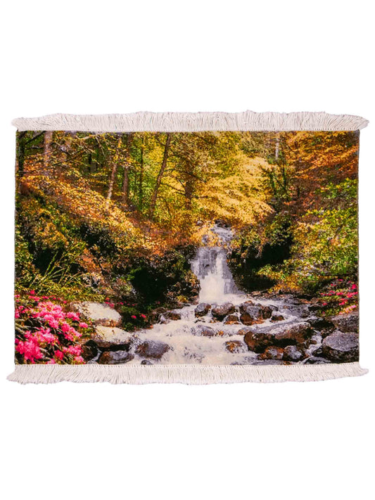 Sehr feiner, handgeknüpfter Täbriz Art 50 Raj Perserteppich aus Wolle mit Seide von Khademi. Farbe: Bunt. Größe: 80 x 55 cm. Vertrieb durch JUPITER Intl.