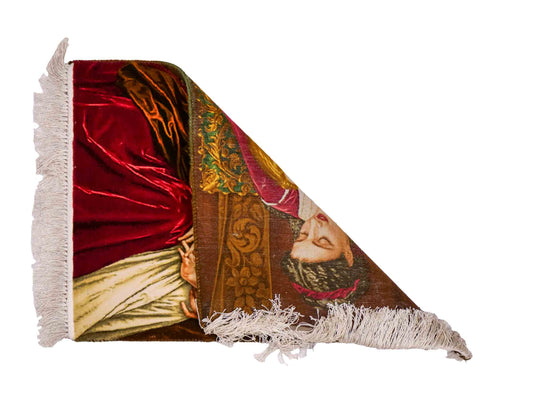 Sehr feiner, handgeknüpfter Täbriz Art 60 Raj Perserteppich aus Wolle mit Seide von Khademi. Farbe: Bunt. Größe: 77 x 57 cm. Vertrieb durch JUPITER Intl.