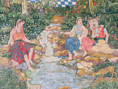 Sehr feiner, handgeknüpfter Khademi Ghom Orientteppich aus Seide, grün. 140x95 cm. Vertrieb durch Jupiter Intl.