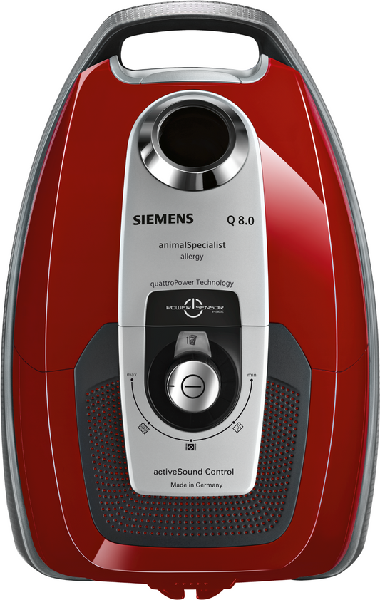 Siemens VSQ8PET1 Animal Pro Line Bodenstaubsauger, rot.