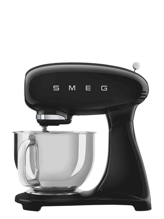 Smeg SMF23BLEU 50`s Style Küchenmaschine mit Fleischwolf 800 Watt, schwarz, silber.