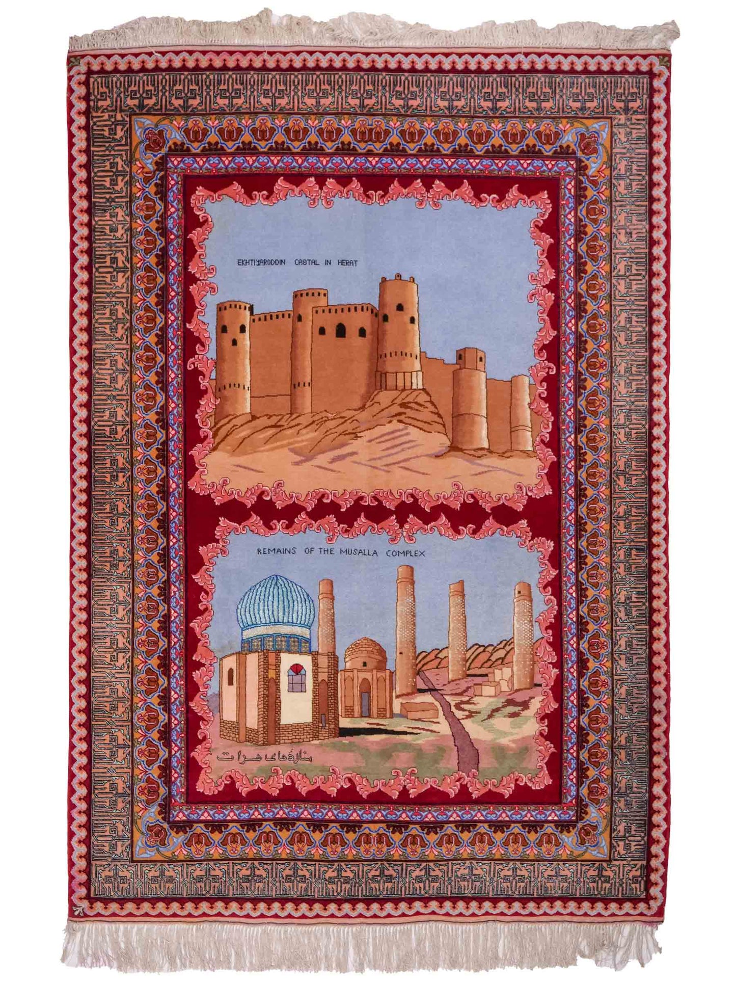 Handgeknüpfter Vintage Afghan Herat Nomadenteppich von Khademi aus Wolle mit Seide, mehrfarbig. Afghanischer Orientteppich. Von Hand geknüpft in Afghanistan. Größe: 120 cm x 76 cm. Teppichnummer: SB3-1028. Verkauf durch Jupiter Intl.