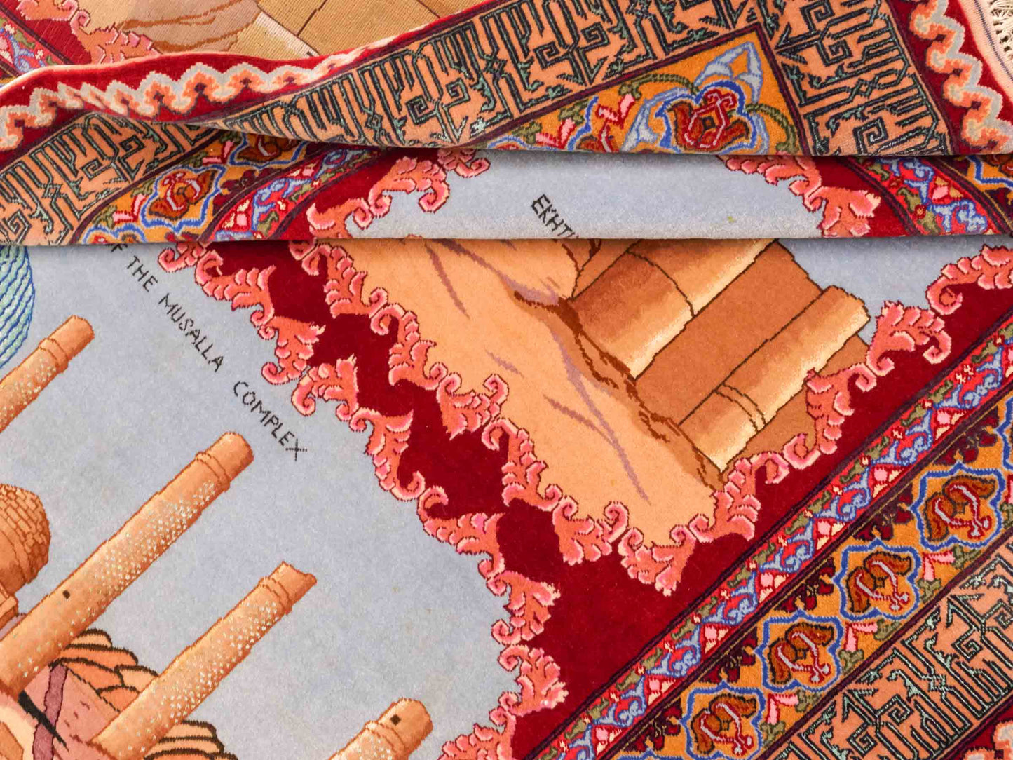 Vintage Afghan Herat Nomadenteppich mit Seide 174x120